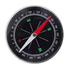 Smart Magnetic Compass 70 mm Large Size Black Color Travel Compass